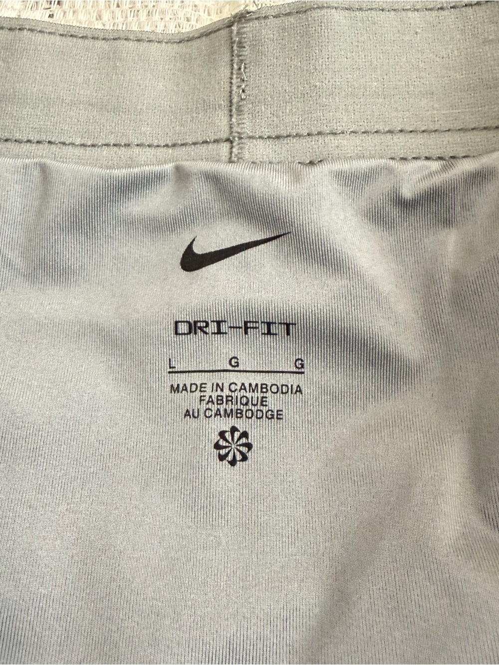 Grey Women’s Nike Dry Fit Size Large Shorts - Picture 3 of 9